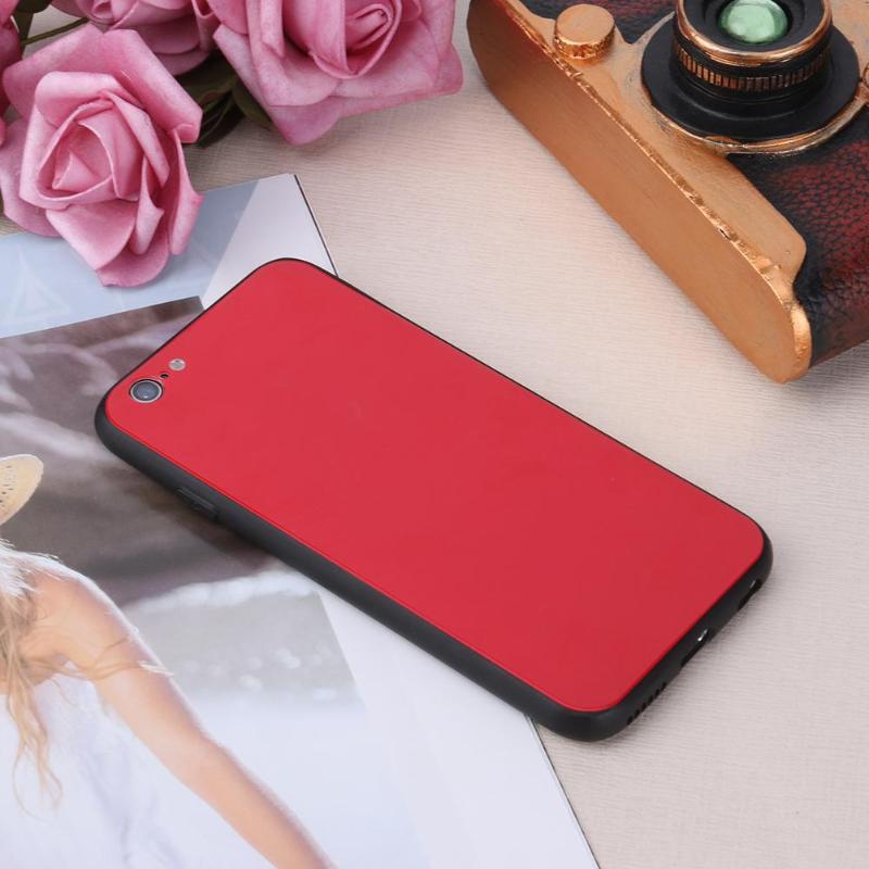 Premium Shockproof Back Tempered Glass Clear Phone Case Protective Cover Shell for iPhone 6 High Quality Phone Case - ebowsos