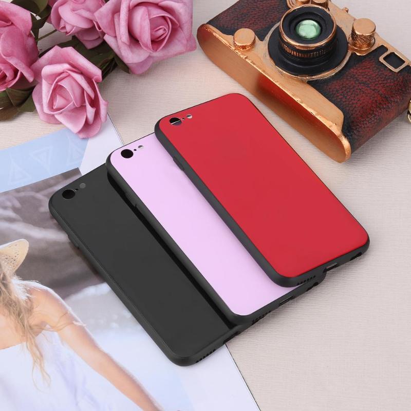 Premium Shockproof Back Tempered Glass Clear Phone Case Protective Cover Shell for iPhone 6 High Quality Phone Case - ebowsos