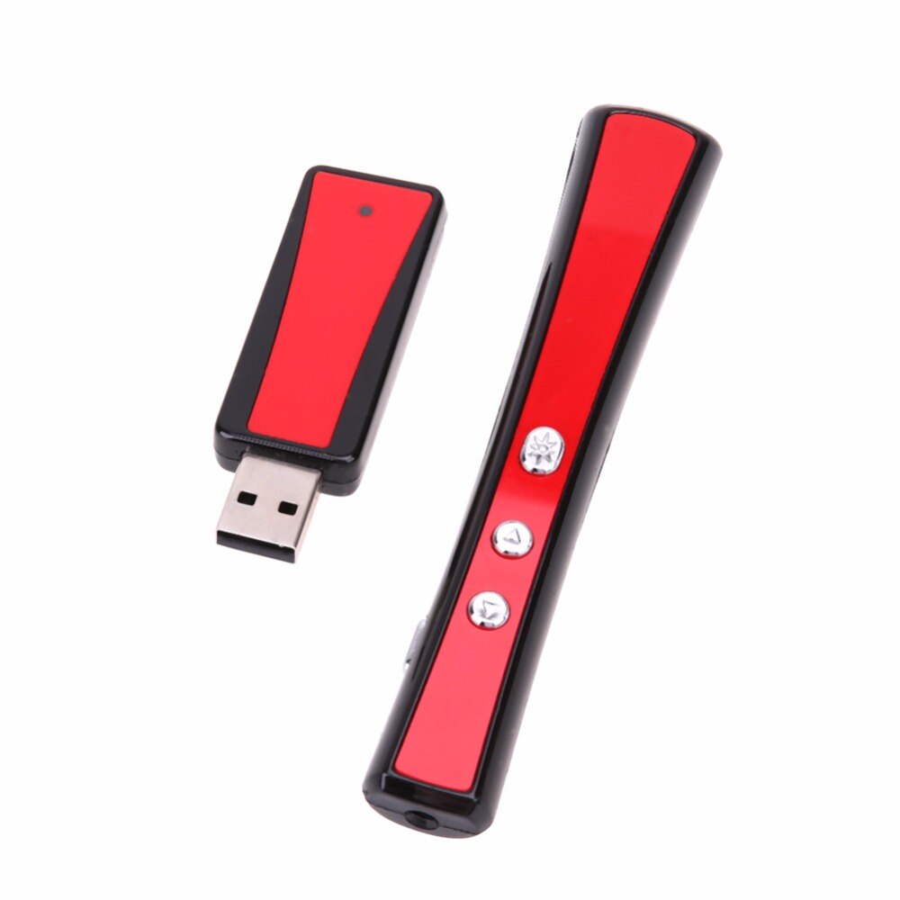 Professional 2.4G Power Point Presentation USB Wireless Presenter Laser Pointer Pen Remote Control for PPT Word Red Laser 3mW - ebowsos
