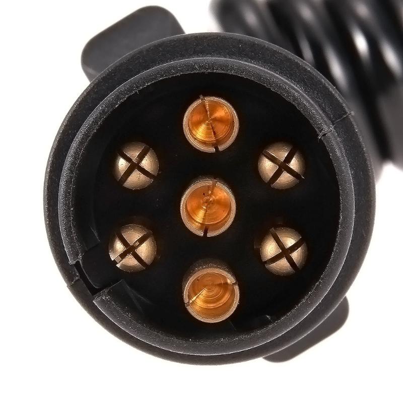 Professional 7 Pin Car Towing Trailer Cable Spring Trailer Couplings Circuit Plug Socket Tester Car  styling High Quality - ebowsos