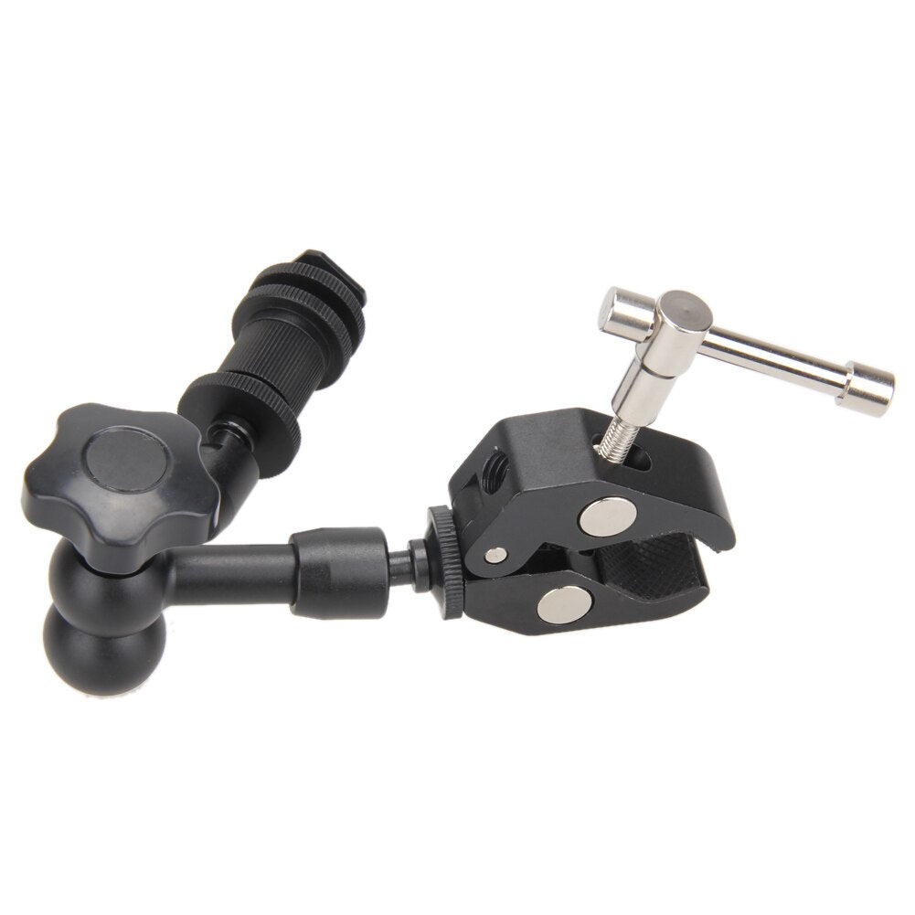 Professional Articulating Magic Arm 7"inch Adjustable Friction+ Super Clamp For DSLR LCD Monitor LED Light Camera Accessories - ebowsos
