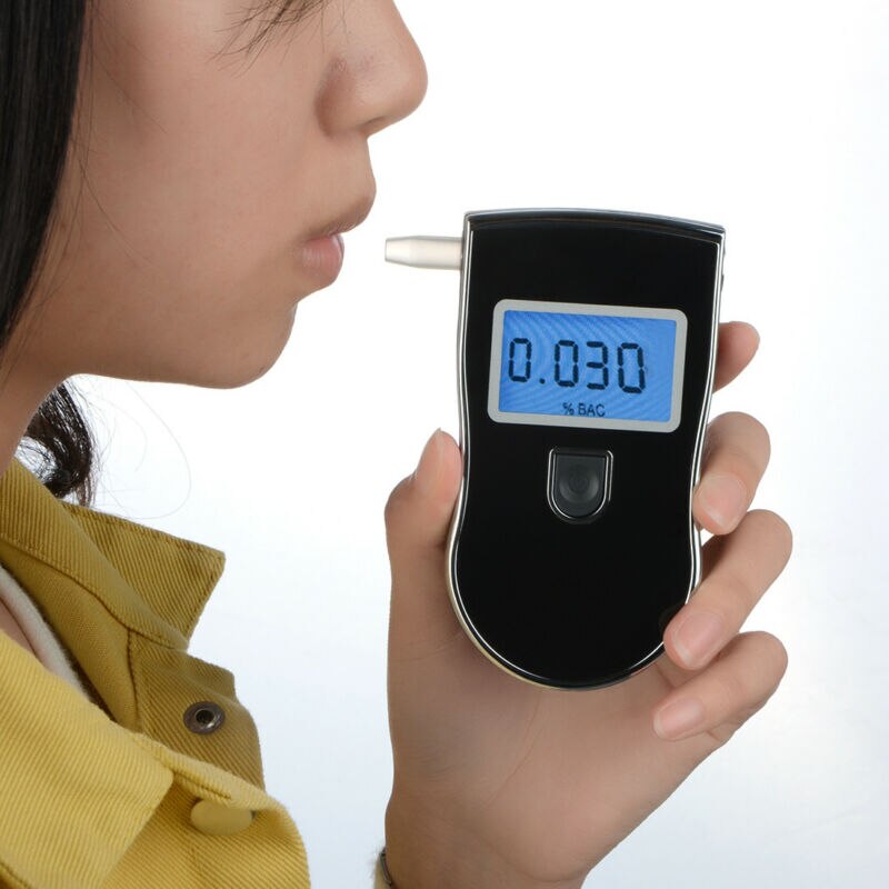 Professional Breath Alcohol Tester Blood BAC Breathalyzer Blow In Device Alcohol Tester Breath Tester Breathalyzer Analyzer-ebowsos