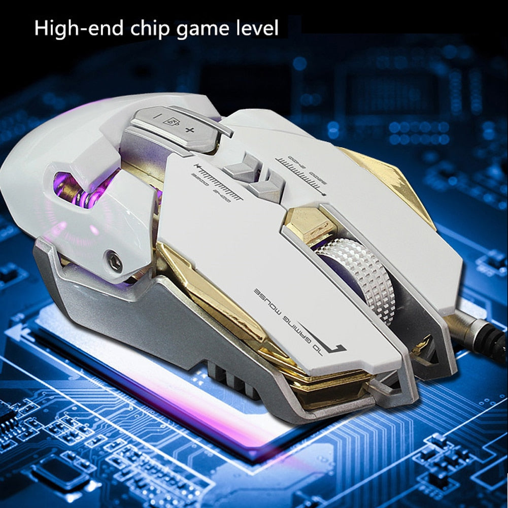 Professional Gaming Mouse 4 Level Adjustable 3200DPI 7 Keys Optical ...