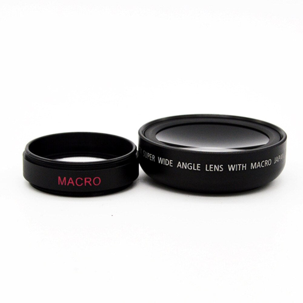 Professional HD 37MM 0.45x Wide Angle Lens Macro Lens Macro Conversion Lens for Canon Nikon with Lens Bag - ebowsos