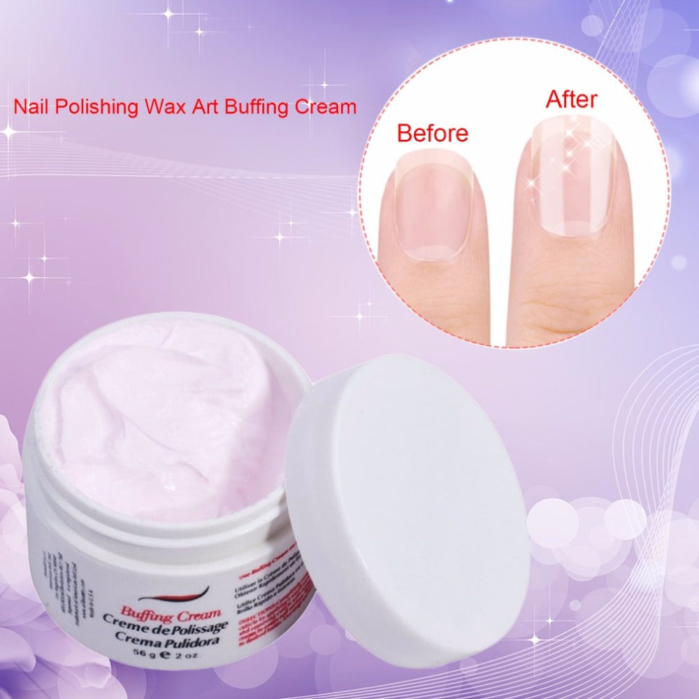 Professional Nail Polishing Wax Art Buffing Cream for Nails Necessary Nail Care Tools Manicure Luster Nail Art Decoration Set - ebowsos