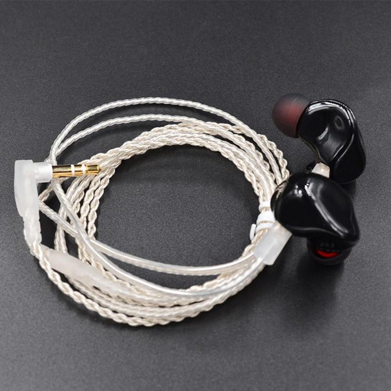 Professional Silver Plated Upgrade Cable 0.75mm Pin to 3.5mm Earphone Cables Part Replacement for KZ Earphone - ebowsos