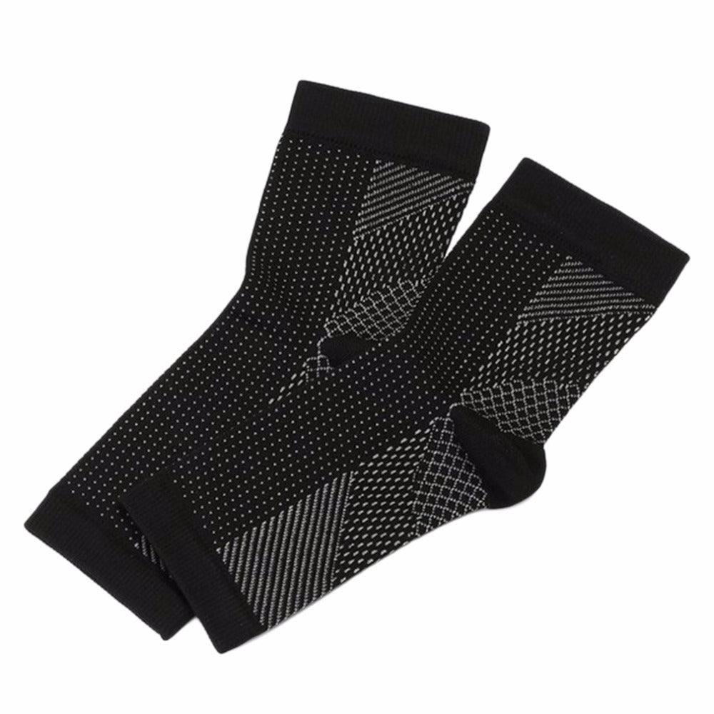 Professional Sport Foot Angle Anti-Fatigue Compression Foot Sleeve Unisex Exercise Running Basketball Anti-Fatigue Sock nylon - ebowsos