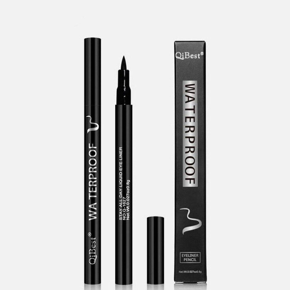 Professional Waterproof Long-lasting Gel Eye Liner Shadow Cream Cosmetics Eyeliner With Brush Black Set Makeup Eyeliner - ebowsos