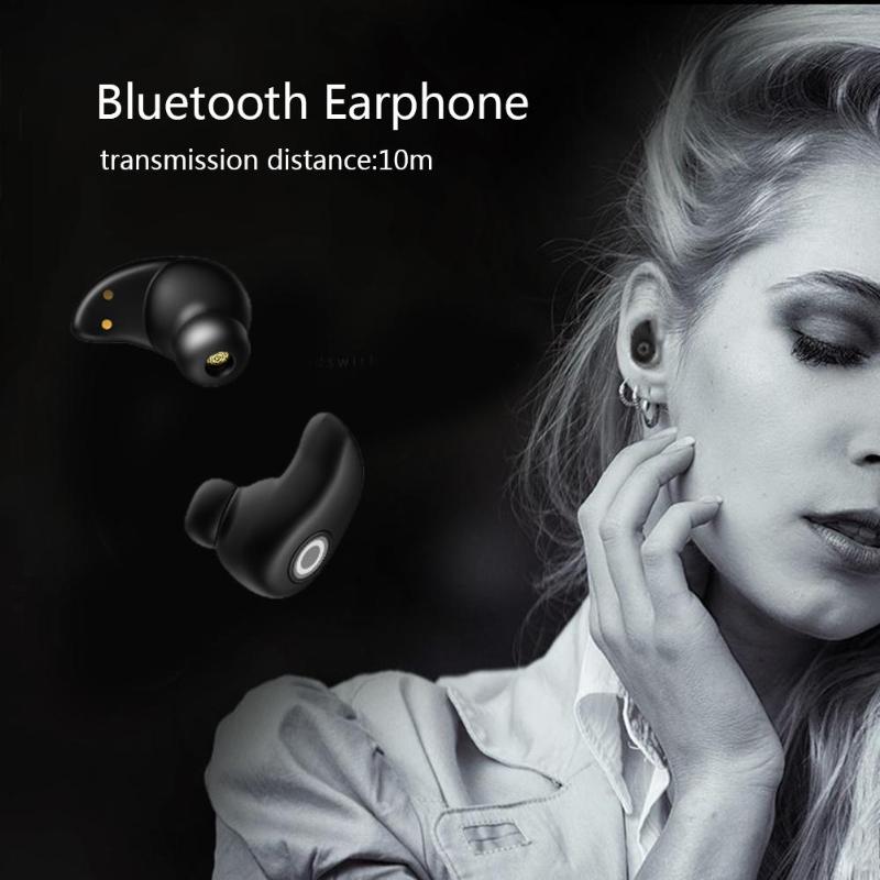 Professional Waterproof Touch True Sport Wireless Earbuds TWS Mini Bluetooth Earphone Earpiece with Power Storage Charging Box - ebowsos