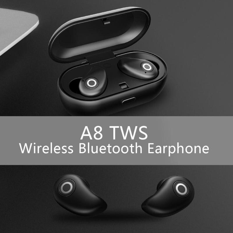 Professional Waterproof Touch True Sport Wireless Earbuds TWS Mini Bluetooth Earphone Earpiece with Power Storage Charging Box - ebowsos