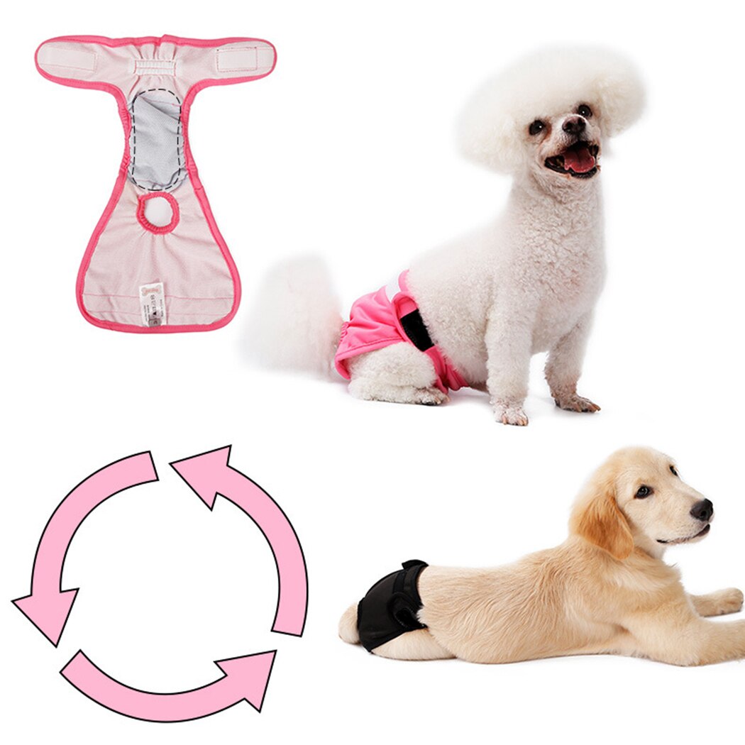 Pure Cotton Dog Diaper Reusable Absorbant Pet Diaper Dog Sanitary Pantie For Female Dog Anti-Harassment Pet Supplies New Arrive-ebowsos