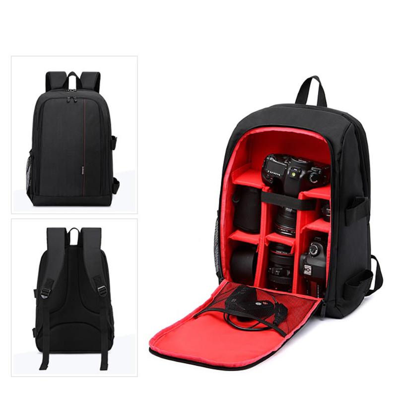 Quality Multi-functional Camera Video Bag Waterproof DSLR Camera Bags for Nikon Canon Camera Backpack for Photographer - ebowsos