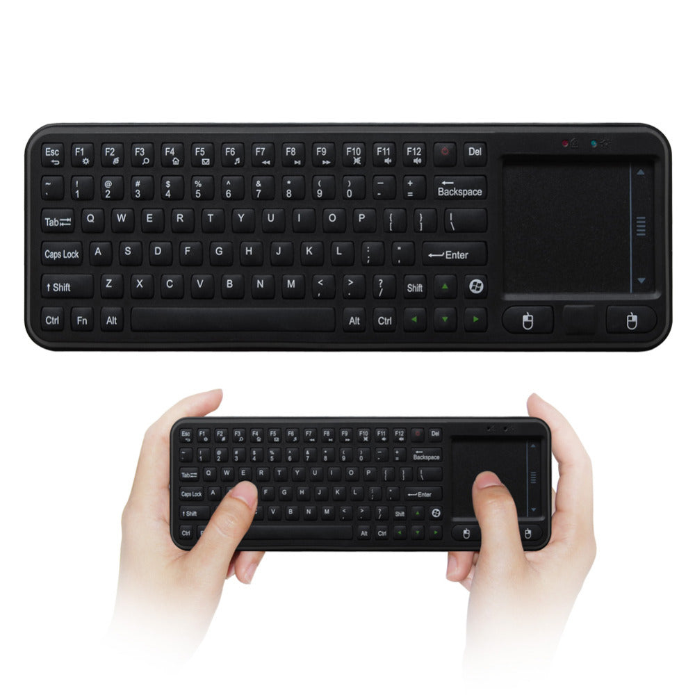 RC8 Wireless Keyboard Mini 79 Multi-media Key Air Mouse 2.4GHz Wireless Keyboard TouchPad for Smart TV Box - ebowsos
