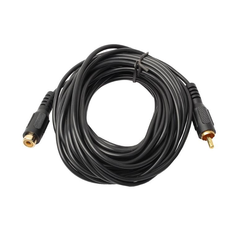 RCA Male to RCA Female M/F Audio Composite Extension Cable Single Phono Extension Cable Lead RCA Male to Female 1.8m/4.5m/7.6m - ebowsos