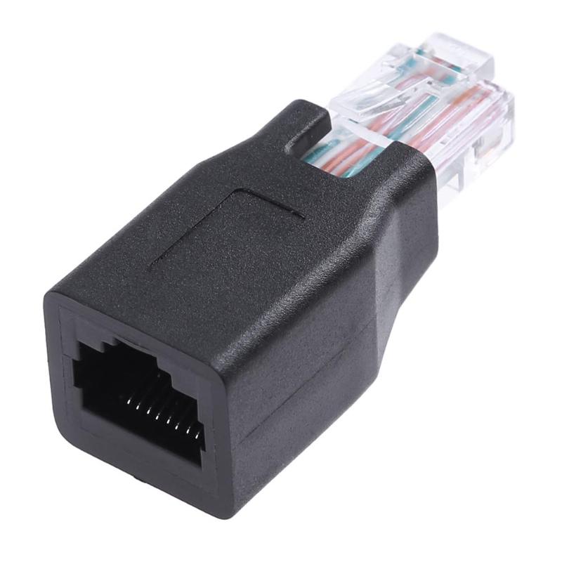 RJ45 Male to Female CAT6 Connector Lan Ethernet Network Extension Adapter for routers/hubs/network RJ45 connections - ebowsos