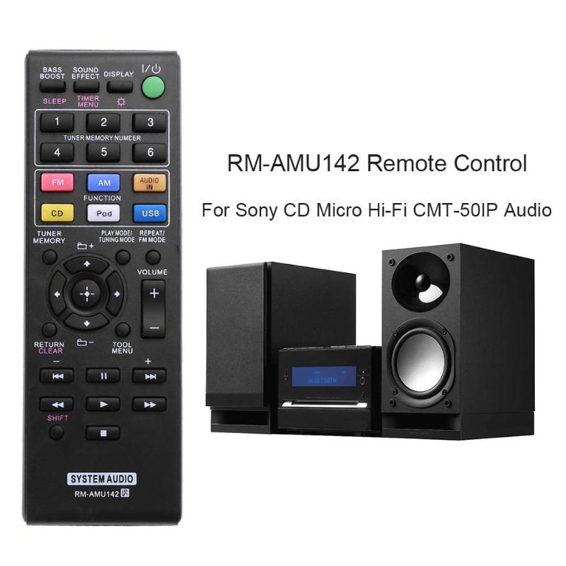 RM-AMU142 Remote Control Replacement for Sony CD Micro Hi-Fi CMT-50IP Audio System - ebowsos