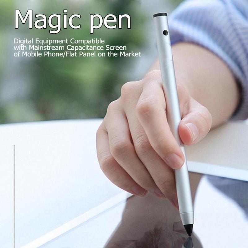 Rechargeable Active Capacitor Pen 14.2cm Drawing Writing Touch Screen Capacitor Pen for iPad Pro Smart Phone High Quality Pen - ebowsos