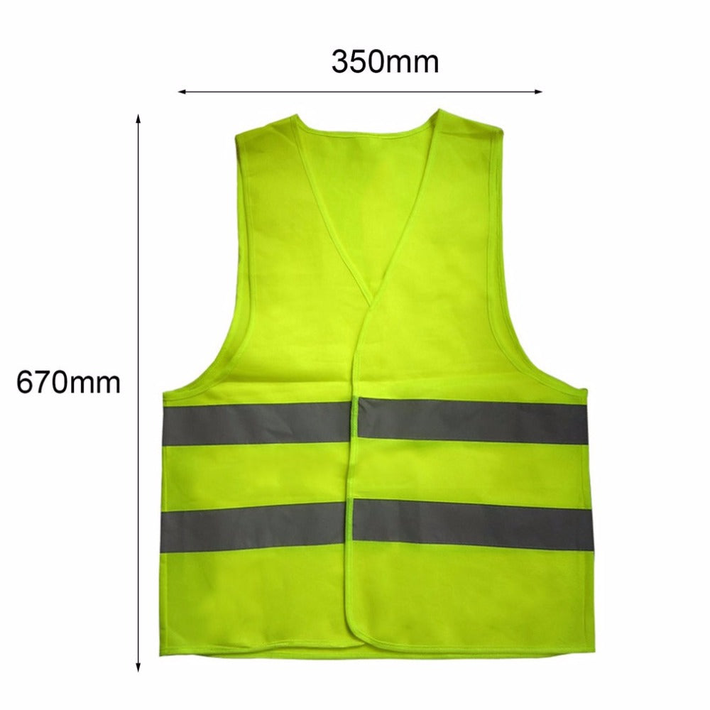 Reflective Fluorescent Vest Outdoor Safety Clothing Running Contest Vest Safe Light-Reflective Ventilate Vest Toiletry Kits - ebowsos
