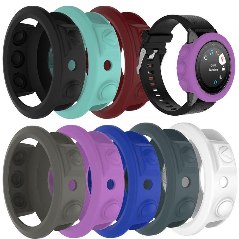 Replacement Soft Silicone Smartwatch Cover Case Wristband Bracelet Protective Case Cover for Garmin Fenix 5S Smart Watch Case - ebowsos