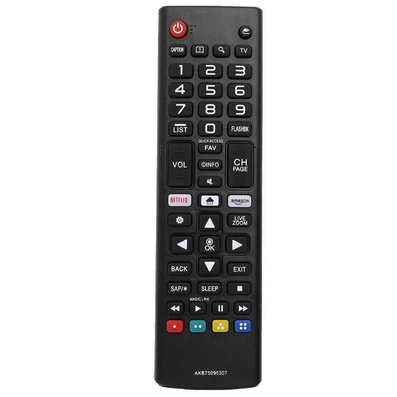 Replacement Universal TV Remote Control AKB75095307/5303 433MHz Learning Remote Control for LG 55LJ550M 32LJ550B Netflix - ebowsos