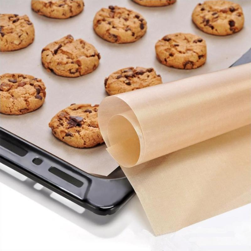 Reusable Baking Mat Teflon Baking Sheet Heat-resistant Grill Mat BBQ Non-stick Cake Mat Ove Tools Bakeware Dropshipping - ebowsos