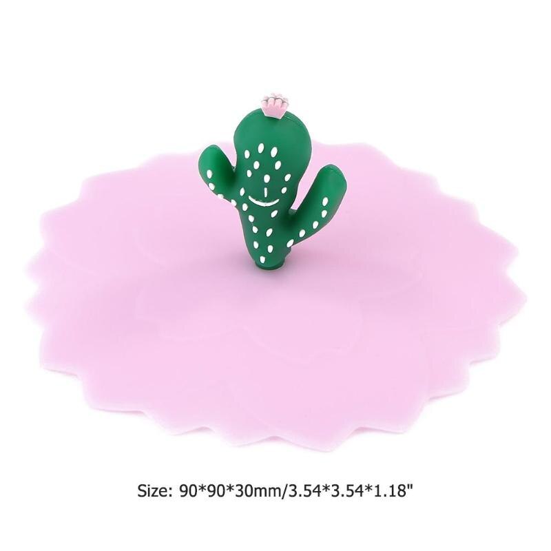 Reusable Silicone Cup Cover Cartoon Dustproof Originality Environmental Heat Resistant Sealed Wrap Cap Leakproof Cups Lid - ebowsos