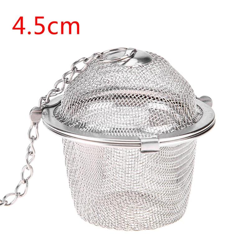 Reusable Stainless Steel Bucket Mesh Tea Ball Coffee Soup Strainer Infuser Filter Herbal Tea Teabags Strainer Drinks Gadget - ebowsos