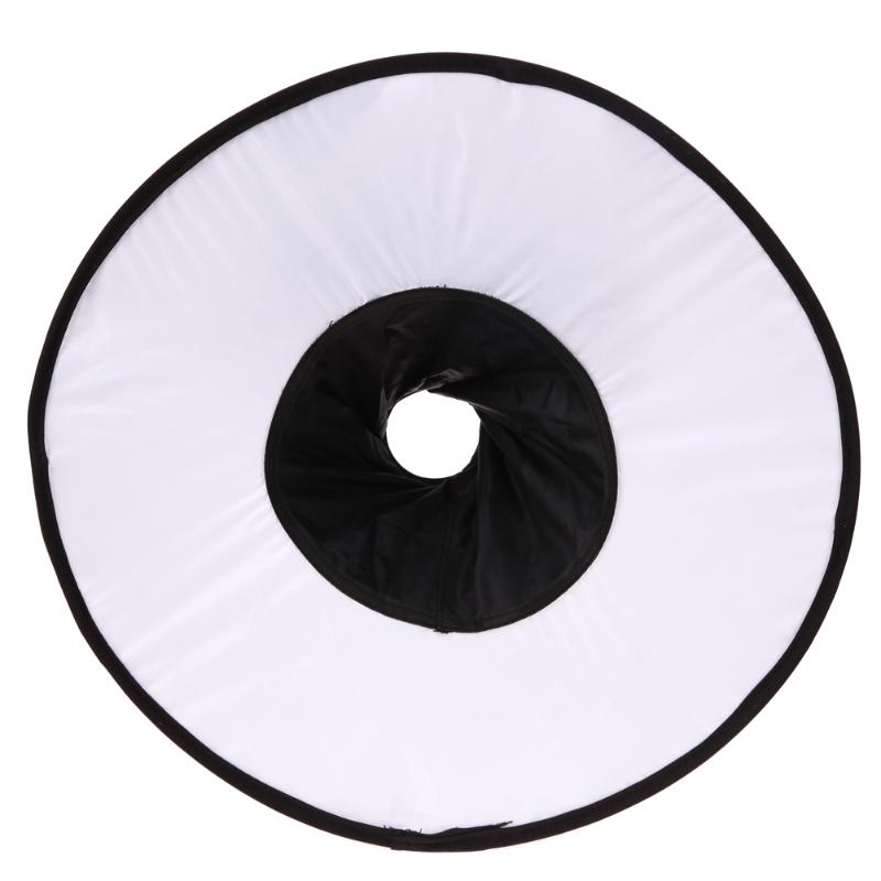 Ring Softbox SpeedLite Softbox Flash Light 45cm Foldable Diffuser Ring Speedlight Soft box for Canon Nikon Speedlight Promotion - ebowsos