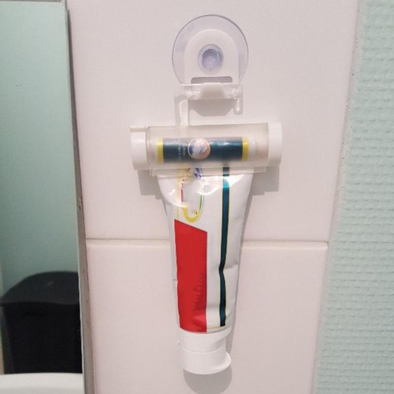 Rolling Squeezer Toothpaste Dispenser Tube Sucker Holder Dental Cream Bathroom Accessories Manual Syringe Gun Dispenser Gadgets - ebowsos