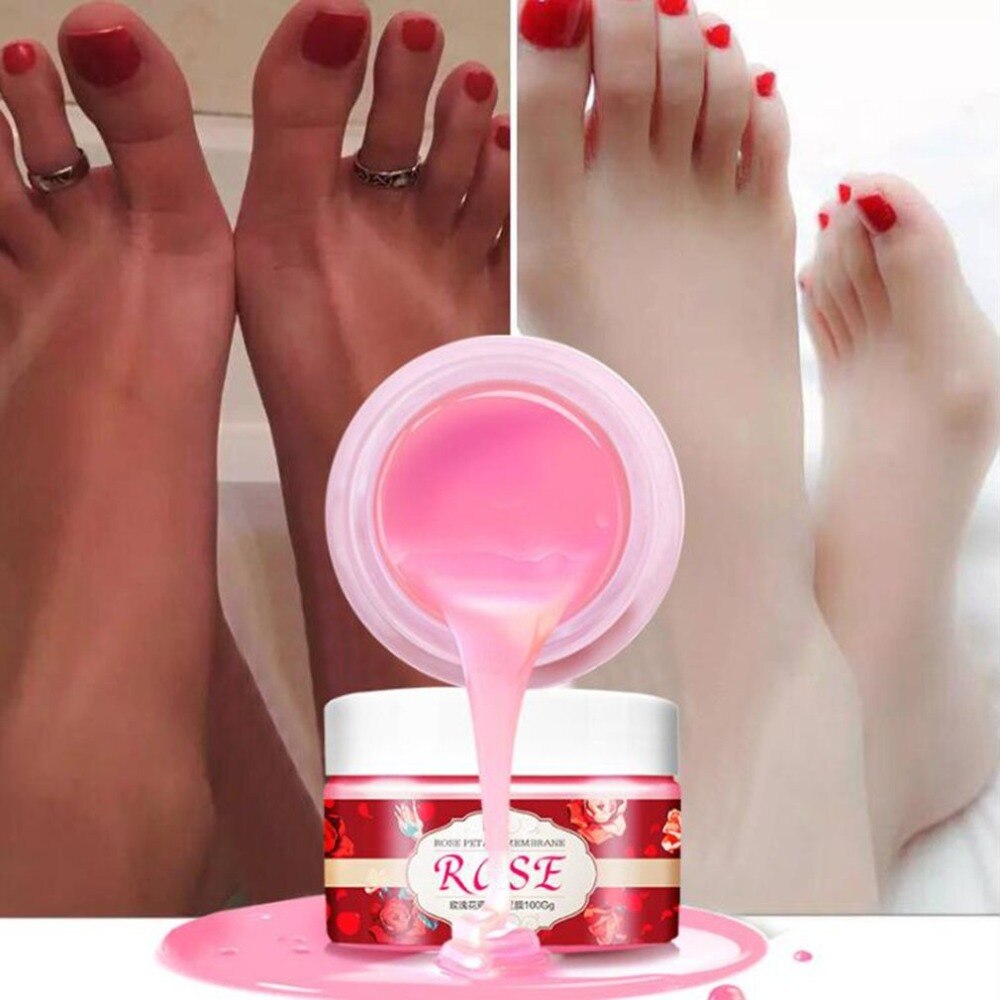 Rose Essential Oil Wax Moisturizing Foot Mask Feet Spa Dead Skin Cuticle Remove Peeling Exfoliating Whitening Mask - ebowsos