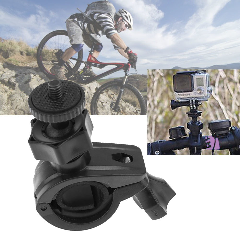 Rotatable Bike Bicycle Handlebar Mount Holder Adapter Motorbike Clip Support Bracket for GoPro Xiaoyi 4K Cameras High Quality - ebowsos