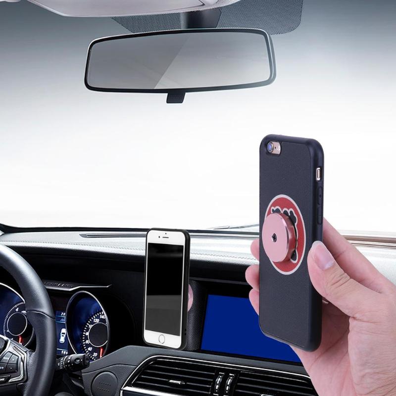 Rotatable Metal Magnetic Car Phone Holder Stand Car Interior Dashboard Sticker Mount Mobile Holder Pad for iPhone X/8/7/7plus - ebowsos