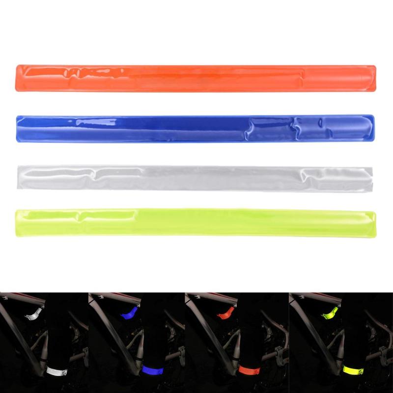 Running Cycling Reflective Strips Safety Warning MTB Bike Stickers Bicycle Accessories Bind Pants Band Leg Strap Reflector Tape-ebowsos