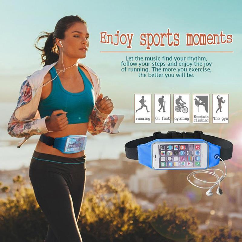 Running Sports Waist Bag Cycling Touch Screen Waterproof for iPhone 7 8 Plus Pockets Outdoor Multi Use Bags High Quality Bag - ebowsos