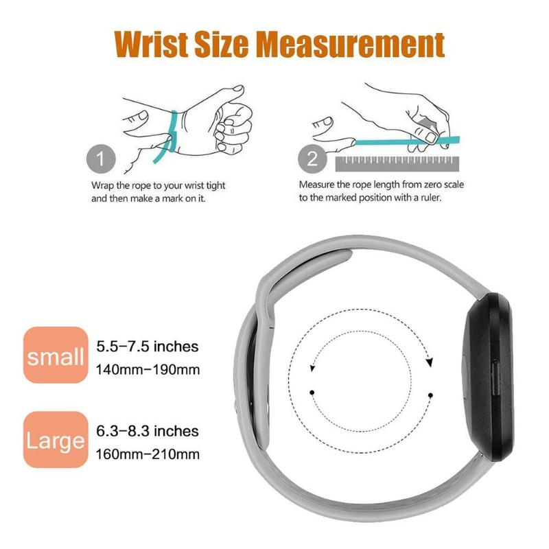 S L Size TPU Porous Dual Color Watch Band Bracelet Wrist Strap Reverse Watch Buckle Replacement for Fitbit Versa Smart Watch New - ebowsos