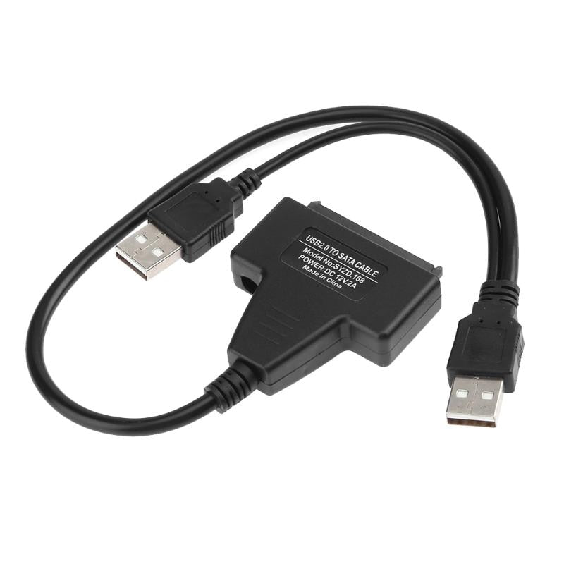 SATA Hard Disk Drive Converter Cable USB 2.0 to Sata Adapter External Power for 2.5/3.5 inch SSD Hard Disk Drive Converter Cable - ebowsos