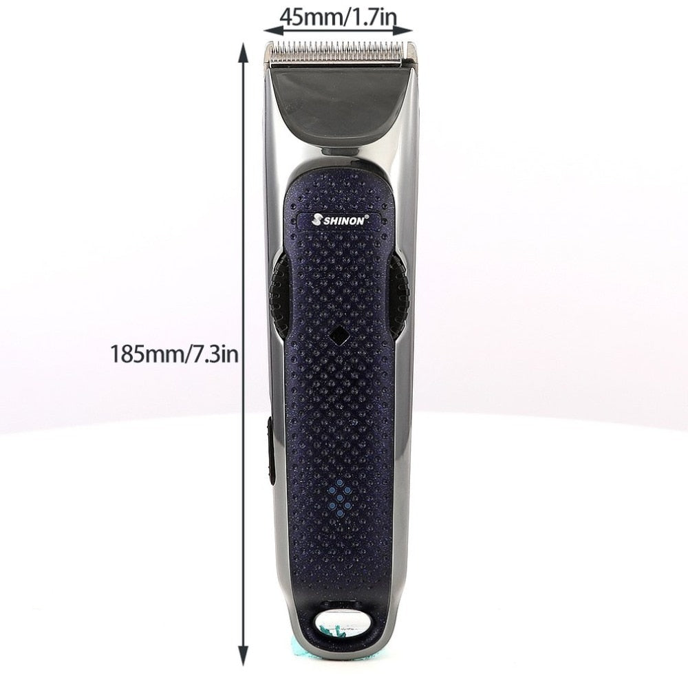 SH-1869 Electric Hair Clipper Rechargeable Professional Hair Cutter Trimmer with Guide Combs Universal Barber Haircut Tool - ebowsos