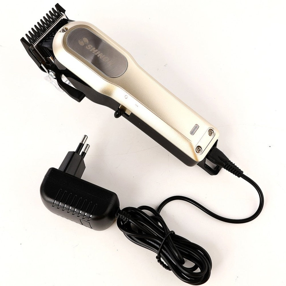 SH-1980 Electric Hair Clipper Rechargeable Fashion Hair Cutter Trimmer with Guide Combs Universal Barber Haircut Tool - ebowsos