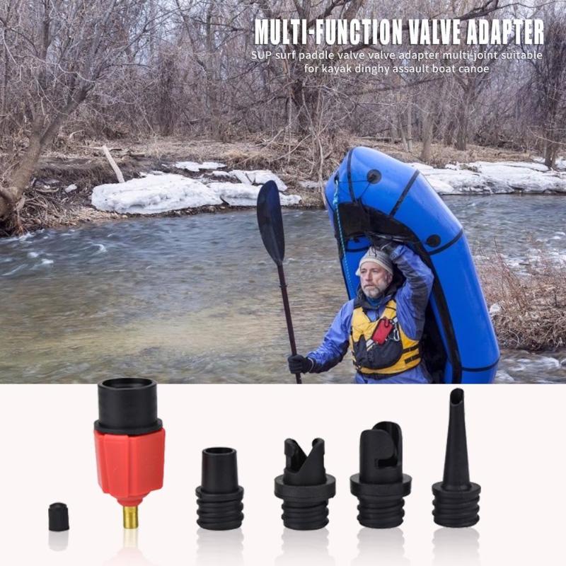 SUP Pump Adaptor Air Valve Adapter for Outdoor Canoe Kayak Surfing Tackle Tools-ebowsos