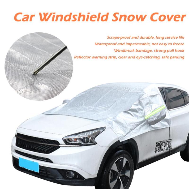SUV Car Windshield Snow Ice Shield Windscreen Sun Shade Cover Protector Visor Sun Shade Fornt Rear Windshield Cover Block Shield - ebowsos