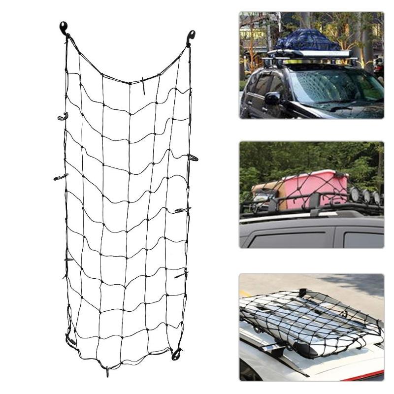 SUV Off-road Car Motorcycle Luggage Net Bike Multi Hooks Hold Down Fuel Tank Luggage Mesh Web Vehicle Accessories New Arrival - ebowsos