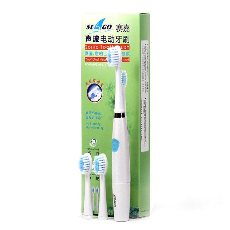 Seago SG-612 Sonic Electric Toothbrush Deep Clean Teeth Whitening Soft Brush for Adult Oral Hygiene Dental Care - ebowsos
