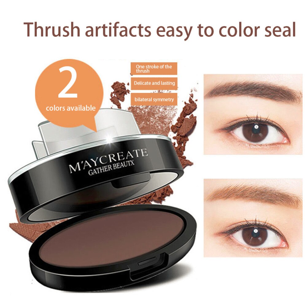 Seal Eyebrow Powder Long Lasting Waterproof Thrush Artifact Easily Colored Seal Eye brow Powder No Staining Eyebrow Enhancers - ebowsos