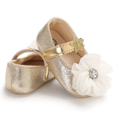 Sequins Princess Baby Girl Lace Bowknot Shoes Soft Sole Toddler Cute Girl Shoes - ebowsos