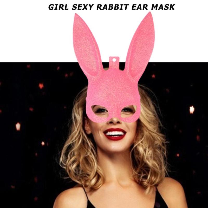 Sexy Rabbit Ears Mask Halloween Masquerade Party Easy Comfortable Fashionable Sexy Cosplay Costume Carnival Props Dance Bar KTV - ebowsos