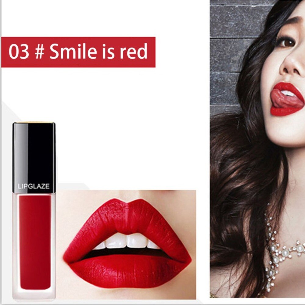 Sexy Super Bright Liquid Lip Gloss Moisture Velvet Red Lip Gloss - ebowsos