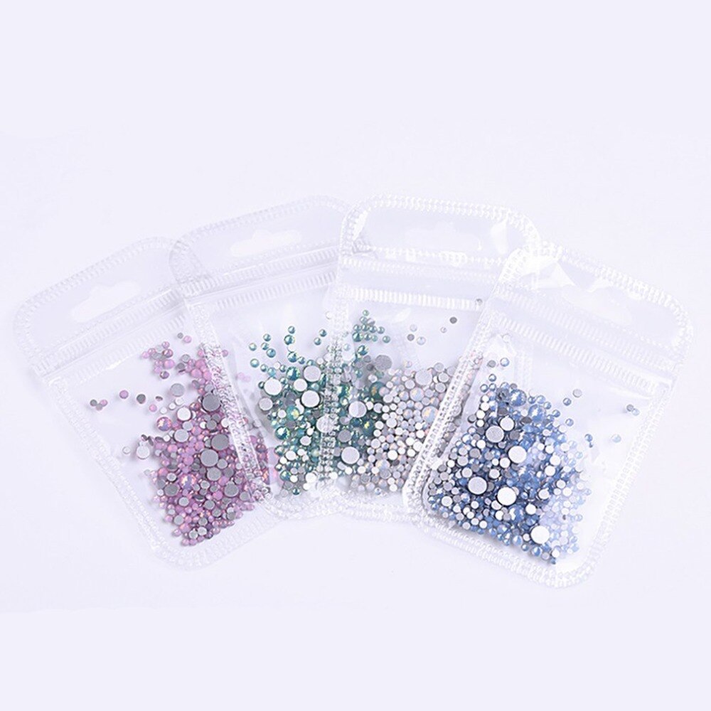 Shining Bling Round Beads Nail Art Tips Round Nail Art Glitter Paillette Nail Tip Manicure Decorations for Professional Use - ebowsos