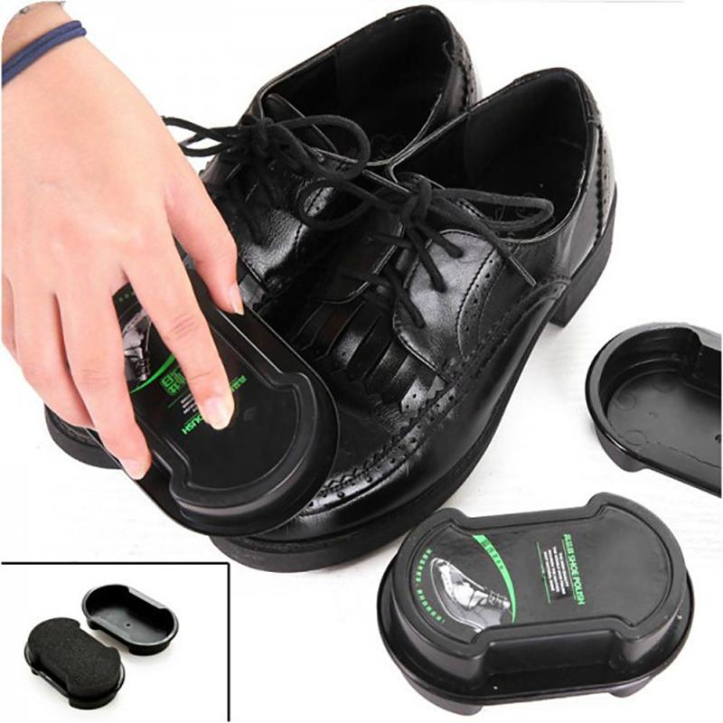 Shoes Brush Wax Shining Sponge Cleaner Polishing Cleaning Shoe Boots Care - ebowsos