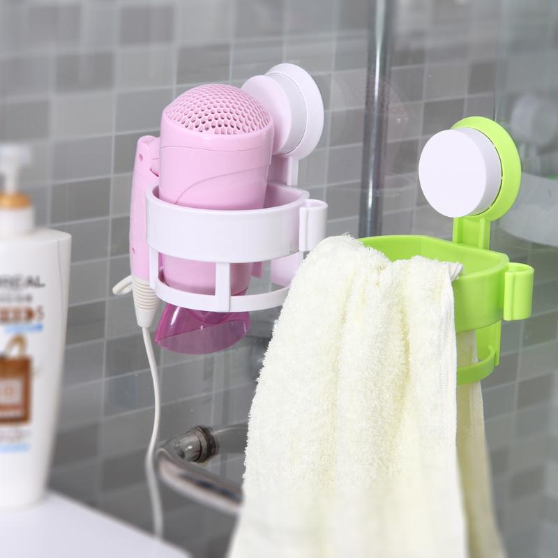Shower Room Sucker Hair Dryer Holder Wall Mount Suction Cup - ebowsos