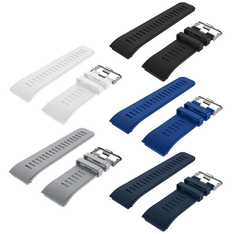 Silicone Adjustable Wrist Strap Bracelet Watch Strap Band for Garmin Vivoactive HR Sport Watch Replacement Smart Accessories - ebowsos